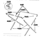 Sears 308774070 frame assembly diagram