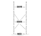 Sears 308774310 frame assembly diagram