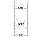 Sears 308774320 frame assembly diagram