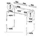 Sears 308776360 frame assembly diagram