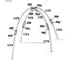 Sears 308781120 frame assembly diagram