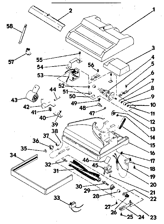 Nozzle and motor assembly