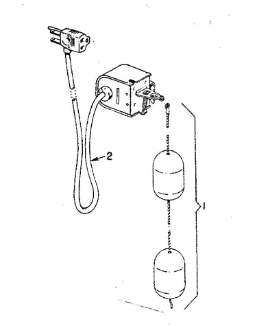 Mechanical switch cable and float assembly