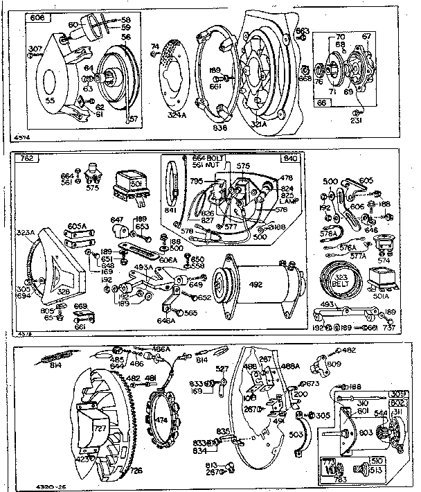 Rewind starter and electric starter generator