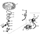 Tecumseh H30-35258H magneto no. 610690a diagram