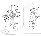 Tecumseh H30-35258H carburetor no. 631144 diagram