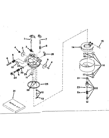 Carburetor no. 631144