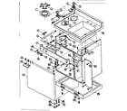 Kenmore 6127905121 cabinet and gas unit diagram