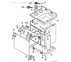 Kenmore 6127905420 cabinet and electrical system diagram