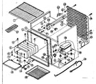 Kenmore 6127905122 refrigeration system and cabinet diagram