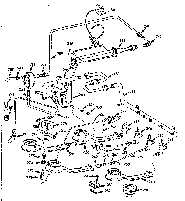 Burner section
