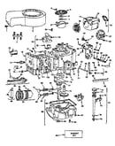 Cylinder, crankshaft & engine base group