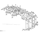 Sears 69660848 floor frame and wall assembly diagram