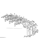 Roof support and door assembly