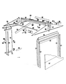Roof support and door assembly