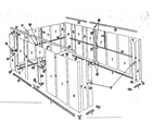 Sears 69660894 floor frame and wall assembly diagram