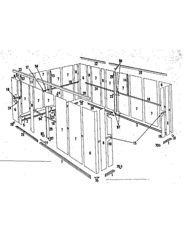 Floor frame and wall assembly