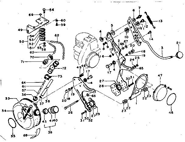 Bracket & roller engage lever