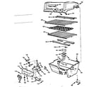 Kenmore 2582338180 grill and burner section diagram