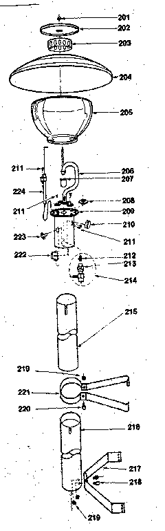 Gas light section