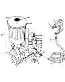 Spray gun and hopper assembly