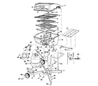Kenmore 2582353580 grill, burner section and cart diagram