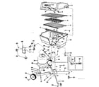 Kenmore 2582333680 grill, burner section and cart diagram