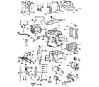 Briggs & Stratton 402707-0135-01 cylinder, crankshaft and engine base group diagram