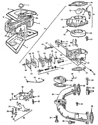 Air cleaner and carburetor