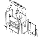 Kenmore 143840626 non-functional replacement parts diagram