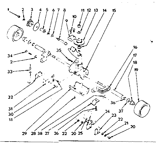 Wheel and axel assembly