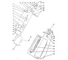 Kenmore 1753195081 handle and bag housing diagram