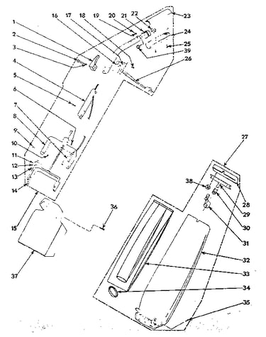 Handle and bag housing