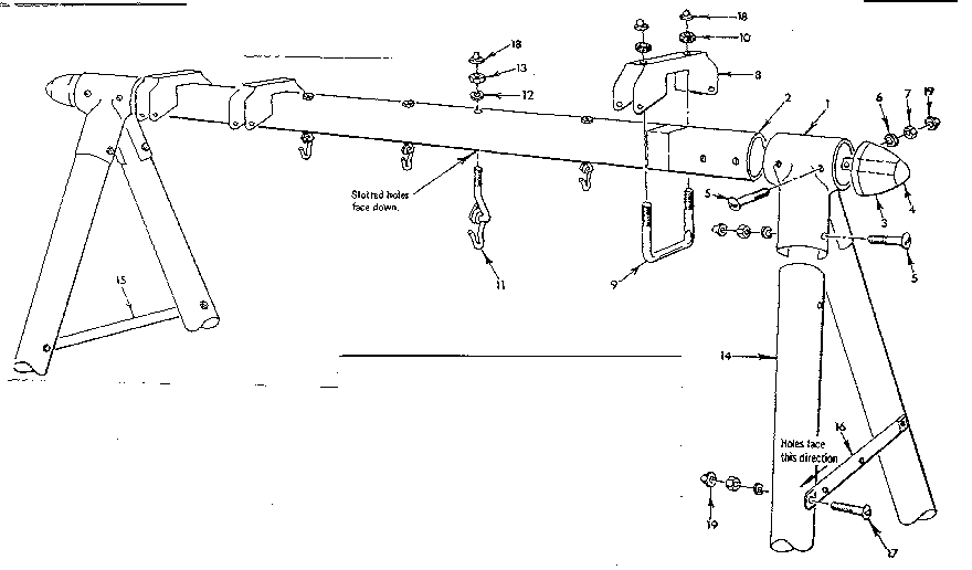 FRAME ASSEMBLY NO. 103 (OPEN PARTS BAG 2605200)