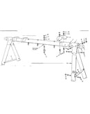 Frame assembly no. 103 (open parts bag 2605200)
