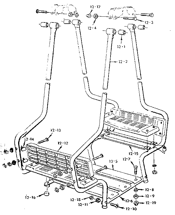 LAWNSWING ASSEMBLY NO.102 (OPEN PARTS BAG NO. 2605360)