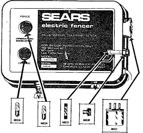 SEARS FENCE CHARGER