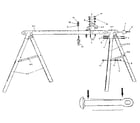Sears 51272206-82 a-frame assembly diagram
