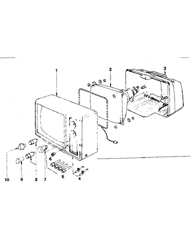 Cabinet exploded view