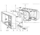 LXI 56241870150 cabinet exploded view and repair parts list diagram