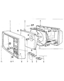 Cabinet exploded view and repair parts list