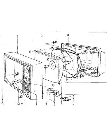 Cabinet exploded view and repair parts list
