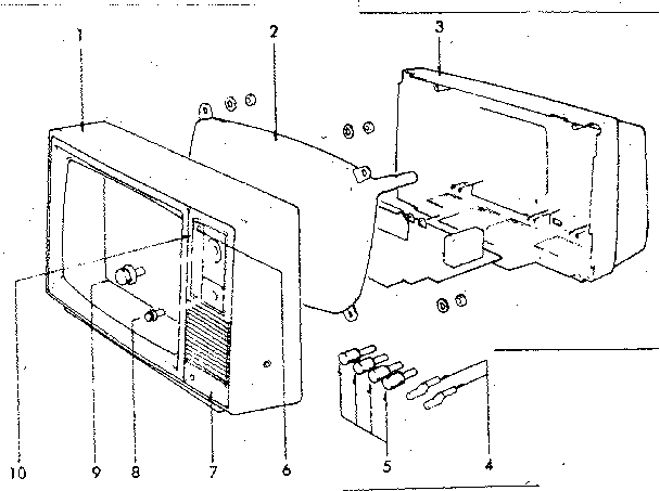 CABINET EXPLODED VIEW AND REPAIR PARTS LIST