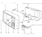LXI 56242050150 cabinet exploded view and repair parts list diagram