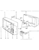 Cabinet exploded view and repair parts list