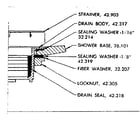Sears 588688600 drain assembly parts diagram