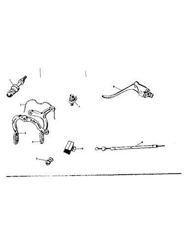 Excel front caliper brake