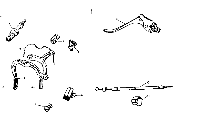 Excel rear caliper brake