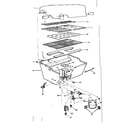 Kenmore 25822500 grill and burner section diagram