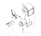 Kenmore 86764761 blower assembly/ 64741 diagram